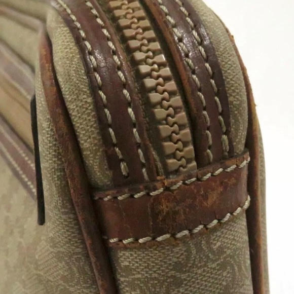 Auth CELINE Macadam PVC Leather Clutch Bag Made In Italy - Picture 7 of 11